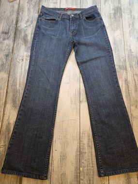 X2 Women's Low Rise Regular Fit Bootcut Denim Jeans in Dark Blue sz 8